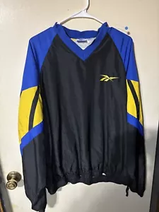 Reebok Vintage Sport Laufjacke Herren groß 90er Jahre Colorblock Track Windbreaker - Bild 1 von 5