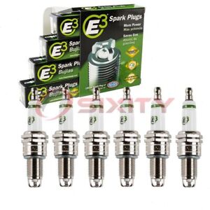 6 pc E3 Spark Plugs for 1963-1966 GMC PB1000 Series 3.2L 3.8L L6 Ignition vj