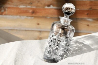 Decanter Whiskey Cognac Vodka Wine 22oz 650ml Carafe Czech Bohemia Crystal, Gift - Image 1 of 4