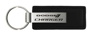 Dodge Charger Leather Keychain (Black) - Picture 1 of 2