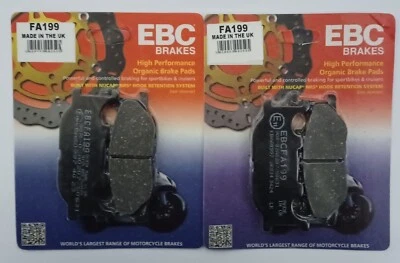 EBC Organic FRONT Disc Brake Pads (2 Sets) Fits YAMAHA XJ600 (1998 to 2003) — 第 1/4 张图片