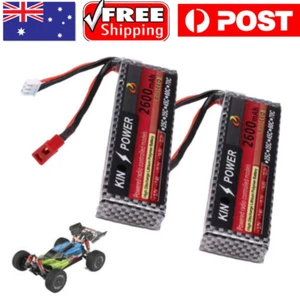 2Pack 7.4V 2600mah 25C Lipo Battery T Plug For Wltoys RC Car Truck 1/14 144001 - Picture 1 of 11