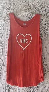 Old Navy Tanktop Koralle Damen Größe M Herz gewinnt Rundhals ärmellos - Bild 1 von 5