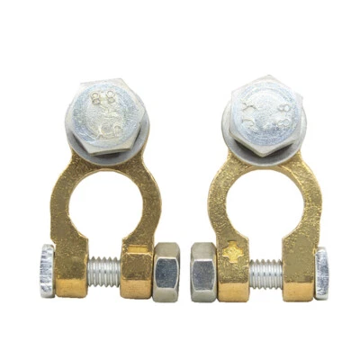 M10/8 Heavy Duty Car Truck Buses Battery Post Cable Terminal Head Brass ×2PCS - Image 1 of 4