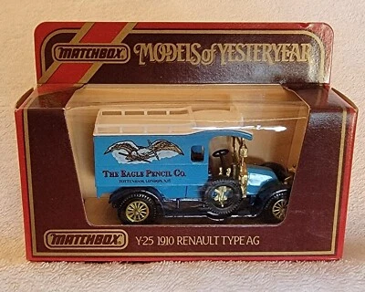 Matchbox Models of Yesteryear 1910 Renault TYPE AG Van EAGLE PENCIL CO 1:38 Y25  - Image 1 of 4