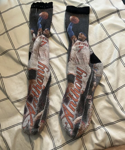 Carmelo Anthony Socks New York Knicks Basketball Tube Socks Merch NBA Cover