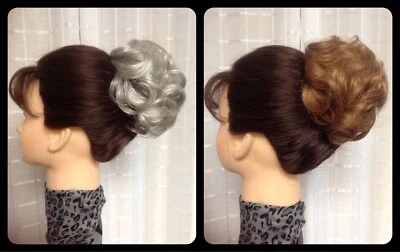 BECKY MONA LISA petite clip-on HAIRPIECE Blonde Black Brown Red Grey Frosted - Image 1 of 4