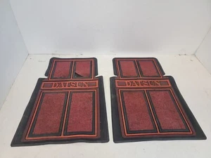 Vintage Red Datsun Plasticolor Front Floor Mats 240Z 260Z 280Z - Picture 1 of 6