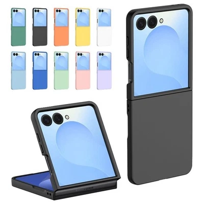 POEGO Hülle für Samsung Galaxy Z Flip 7 Flip7 Handy Case Cover Dünn Schutz Tasche Etui