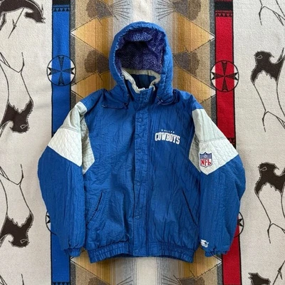 Chaqueta acolchada vintage años 90 Starter Dallas Cowboys talla grande bordada NFL Foto 1 de 4