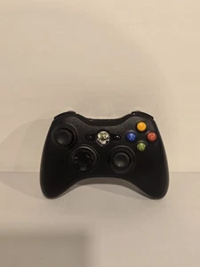 Microsoft Xbox 360 Wireless Controller Black Model 1403 Works OEM Official  - Afbeelding 1 van 7