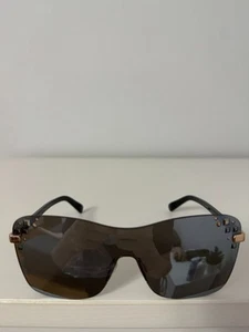 JIMMY CHOO SUNGLASSES FM 3 SRFU4 140 MASK/S MIRROR GOLD BLACK - Picture 1 of 12