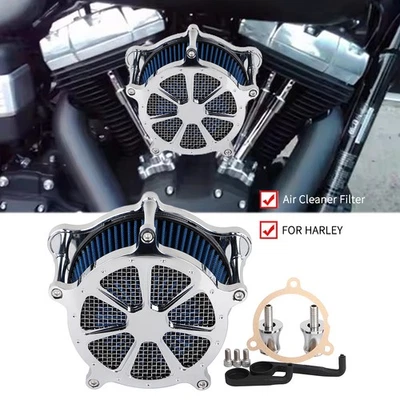 Filtro de admisión azul purificador de aire para motocicleta para Harley CVO Tri Glide Ultra Limited Foto 1 de 4
