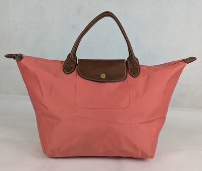 Longchamp Le Pliage Tote – Preowned Peach Nylon Handbag, 100% Authentic! - Image 1 of 4