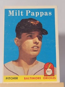 1958 Topps #457 Milt Pappas RC VG - Picture 1 of 2