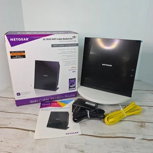 Netgear AC1600 Kabel WiFi Modem Router C6250 Dual Band Gigabit - do 680 Mbps - Zdjęcie 1 z 24
