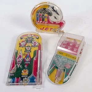 Lot of 3 Small Hand Games • Marx Pin-Ball • Jet • Pocket Pin-Ball • Under-n-Over - Picture 1 of 21