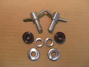 CLASSIC MINI ROCKER COVER / ROCKER BOX - CHROME T BARS (PAIR) TBAR - Picture 1 of 1