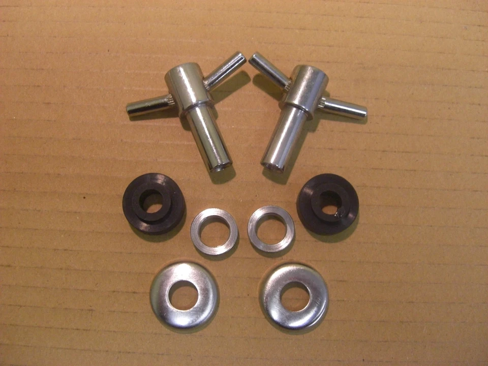 CLASSIC MINI ROCKER COVER / ROCKER BOX - CHROME T BARS (PAIR) TBAR - Image 1 of 1