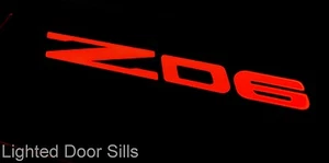 Accesorios de iluminación LED para umbrales de puerta iluminados Corvette Z06 - Imagen 1 de 7