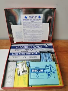 RARE WW2 First Aid Kit Iodine John Tye Ampoules - Many items Unused - Picture 1 of 4