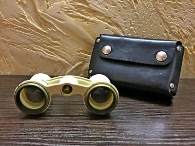 Soviet theater binoculars in case Vintage Opera Glasses - USSR Pocket Binoculars - Image 1 of 4