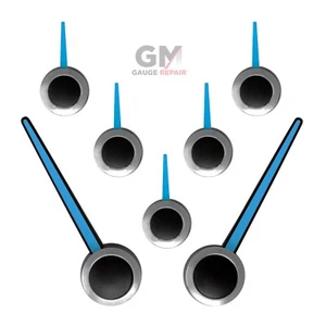 Custom Gauge Cluster Pointer Needle Set for GM 2003 04 05 06 Chrome Blue Black - Picture 1 of 8