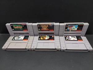 SNES Game Lot Bundle Of 6 - Kids Movies Sports Disney- TESTED!! - Picture 1 of 13