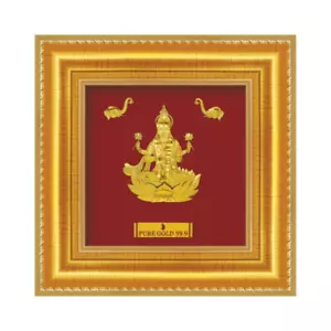 Marco Lakshmi hoja oro puro 24ct 13,9 x 13,9 cm - Imagen 1 de 6