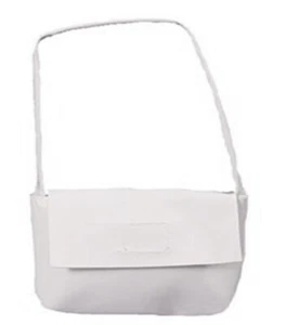 White Patent Shoulder Bag Fits 18" American Girl Dolls - Picture 1 of 1