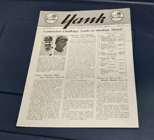 1964 New York Yankees YANK Team Newsletter - Picture 1 of 5