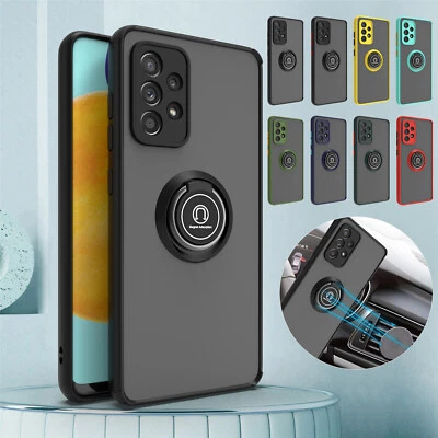 For Samsung A32/A52/A12/A22/A71/A30S/A25 5G Case Cover With Magnetic Ring Holder - Image 1 of 4