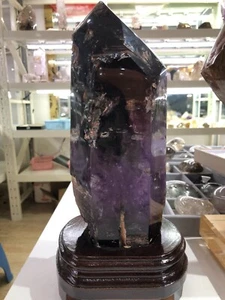 Amatista Herkimer Diamond Enhidro 7,2 lb y gota de agua móvil extra grande y arena rápida - Imagen 1 de 14