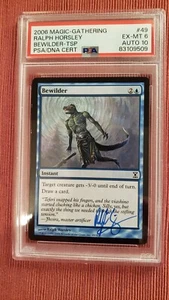 Bewilder Time Spiral PSA 6 Auto 10 signed Ralph Horsley MTG - Picture 1 of 2