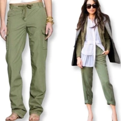 J. Pantalones chinos de carga convertibles Crew nuevos con etiquetas Favorite Fit Roll Tab en verde talla 6 Foto 1 de 4