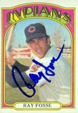 Ray Fosse autographed Baseball Card (Cleveland Indians) 1972 Topps #470