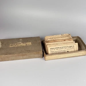 ANTIQUE GLASSES SPECTACLES LENSES X54 - ANGLO-AMERICAN OPTICAL Co ENGLAND - Picture 1 of 9