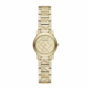 Brand New Burberry The City BU9234 Gold Tone Stainless Steel 26 mm Women's Watch - Picture 1 of 2