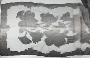 J.Jill Gray Ombré Floral Rayon/Nylon Scarf 24”x64” Flaw - Picture 1 of 9