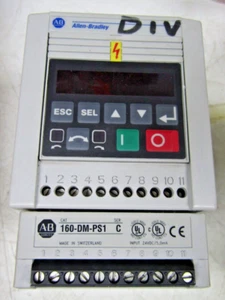 ๐ฅ ALLEN BRADLEY 3 HP VARIABLE SPEED DRIVE 460 VAC 160-BA06NPS1 SER C 160-DM-PS1 - Picture 1 of 10