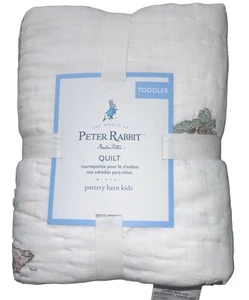Pottery Barn Kids Peter Rabbit Toddler / Baby Quilt 36" X 50" - Picture 1 of 10