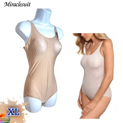 NWT Miraclesuit Women's XL Body Glow Light Shaping Bodysuit 2420 Stucco - Image 1 of 4