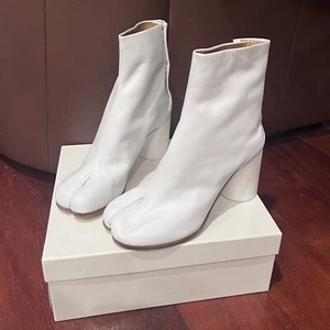 NIB Maison Martin Margiela Tabi Sock Split Toe Bootie Heel Ankle Boot 40.5 - Picture 1 of 13