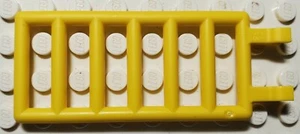 Lego 6020 Bar 7 x 3 with 2 Clips Ladder Yellow in color - Picture 1 of 3