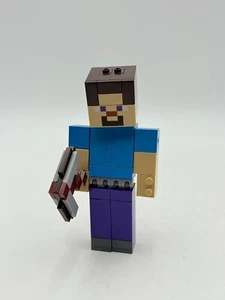 LEGO Minecraft Steve Figure 21148 Pickaxe Playset Buildable Character 5.75" - Picture 1 of 6