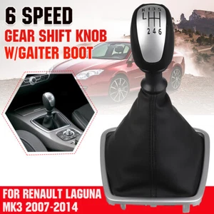 Perilla de palanca de cambios de 6 velocidades manual apta para Renault Laguna MK3 III 07-14 - Imagen 1 de 14