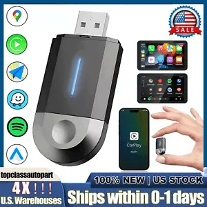 2-in-1 Wireless Carplay Android IOS Auto Adapter Mini Box Plug &Play Car Dongle - Picture 1 of 12