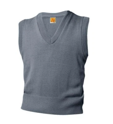 A PLUS CAREER APPAREL 6600 Unisex V-Neck Pullover Jersey Knit Sweater Vest LARGE - Image 1 of 2