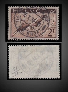 1930 SWITZERLAND SCT C15 LUFTPOST gewöhnlichem Faserpapier ordinary fiber paper  - Picture 1 of 1