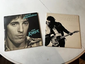 BRUCE SPRINSTEEN “THE RIVER” 1980 DOUBLE VINYL LP Born To Run VERY GOOD Pair - Picture 1 of 2